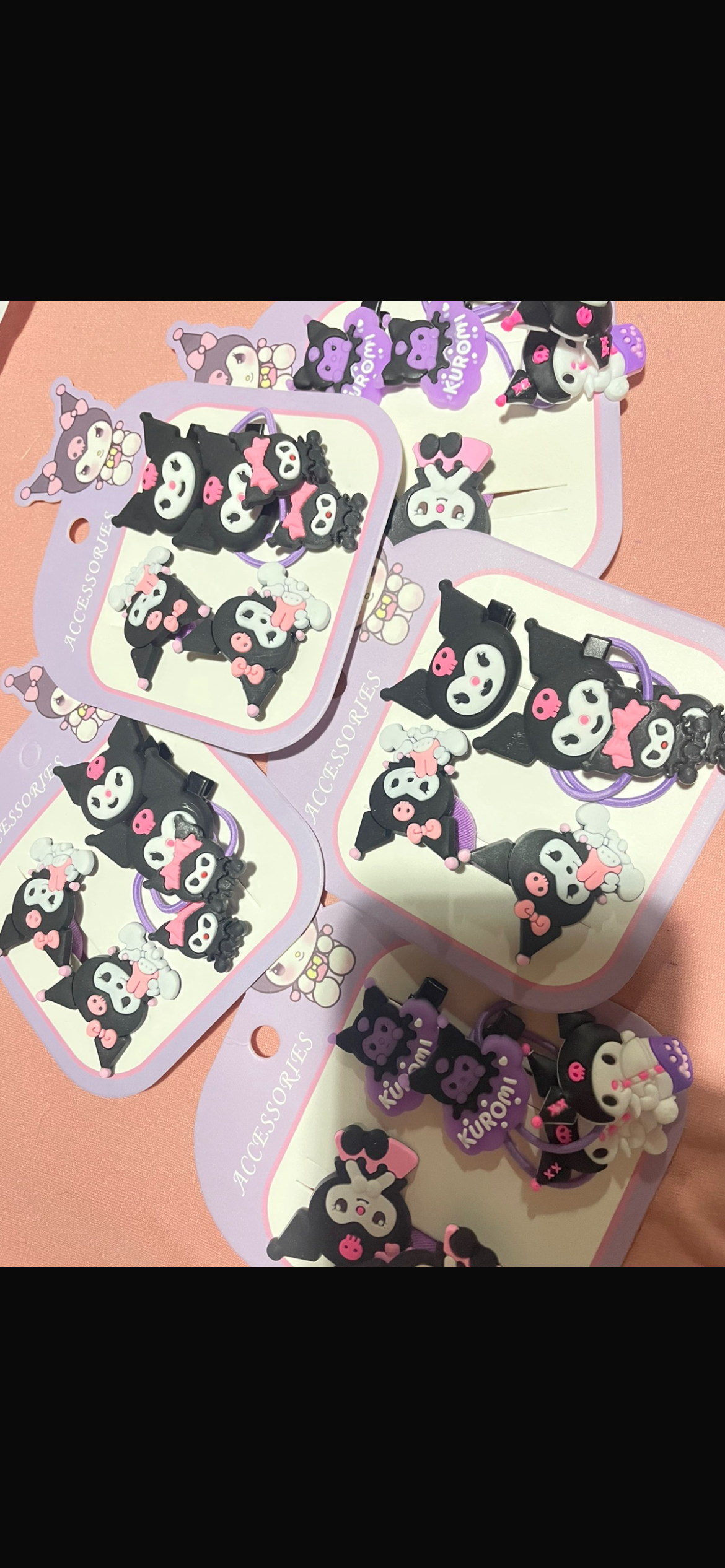 Set de Coleros y trabas Kuromi